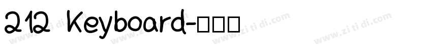 212 Keyboard字体转换